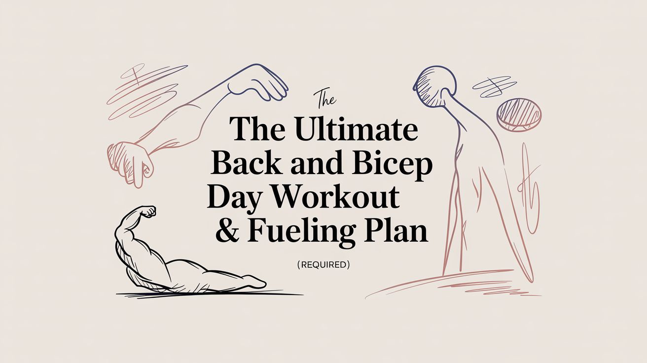 The Ultimate Back and Bicep Day Workout & Fueling Plan