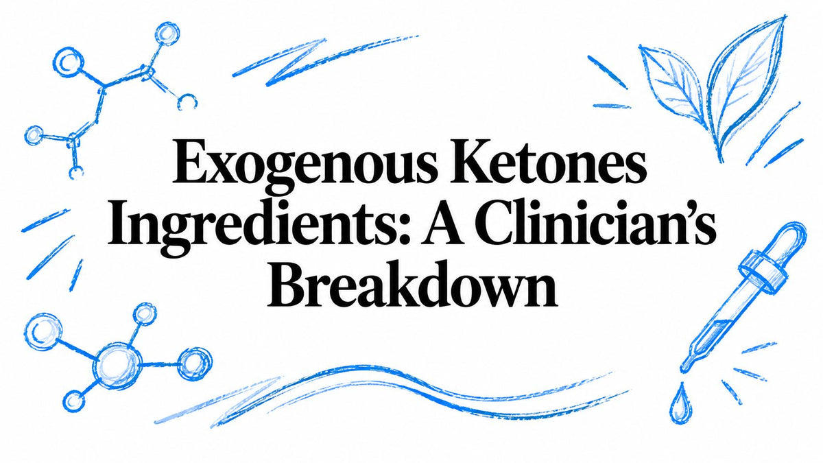 Exogenous Ketones Ingredients: A Clinician's Breakdown
